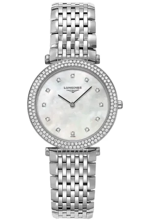 Longines La Grande Classique Stainless Steel & Diamond Womens Watch L4.515.0.87.6