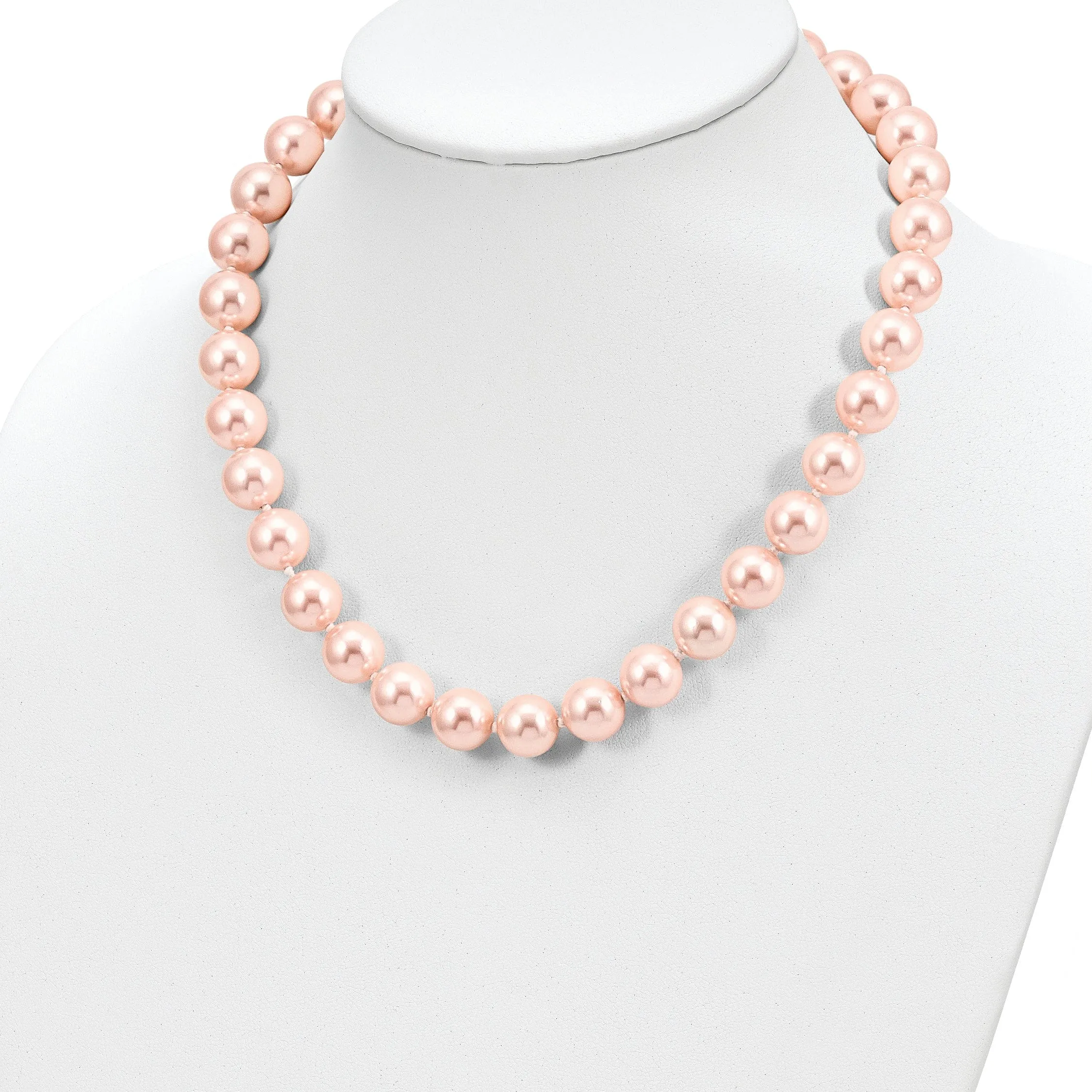 Majestik Pink Shell Pearl Hand Knotted Necklace