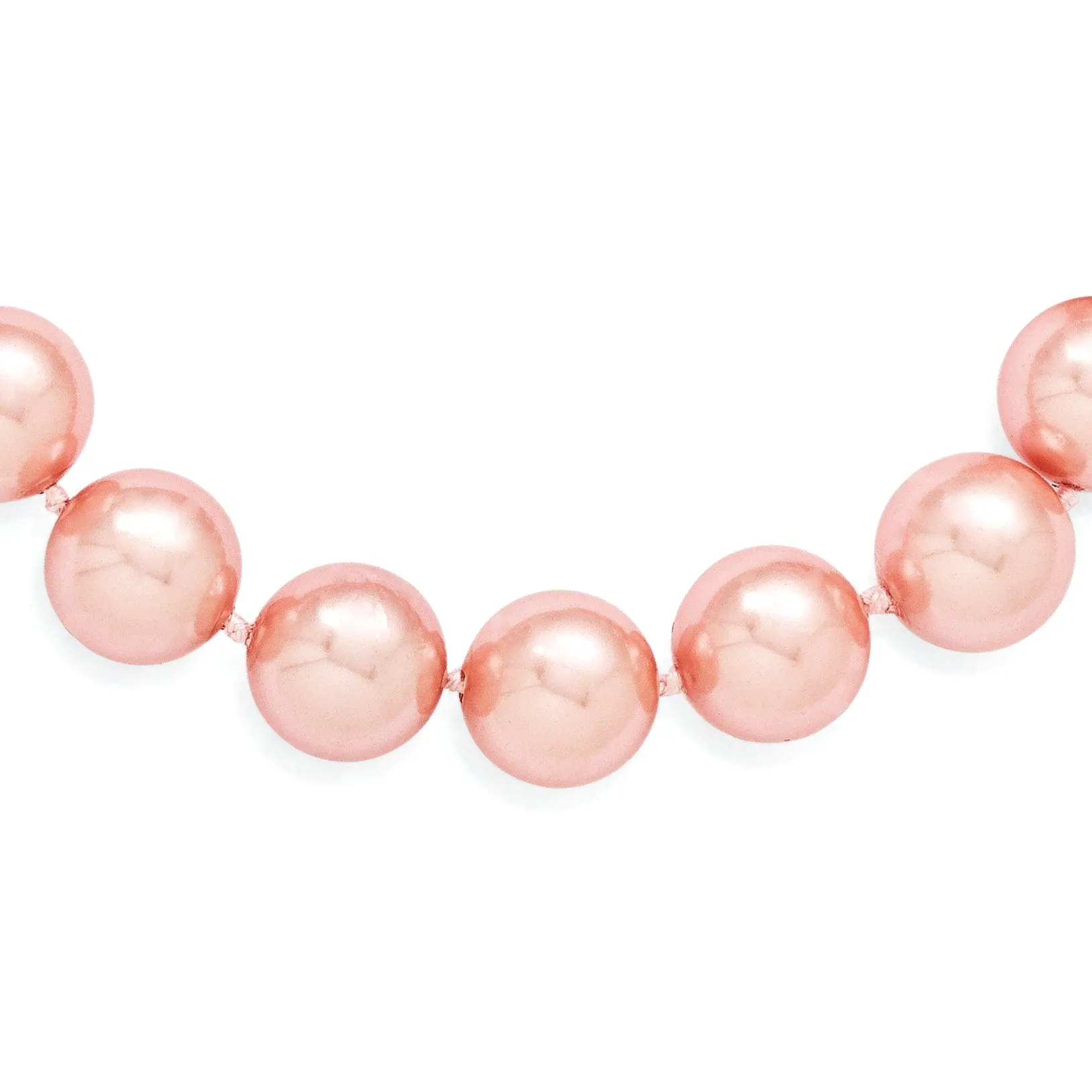 Majestik Pink Shell Pearl Hand Knotted Necklace