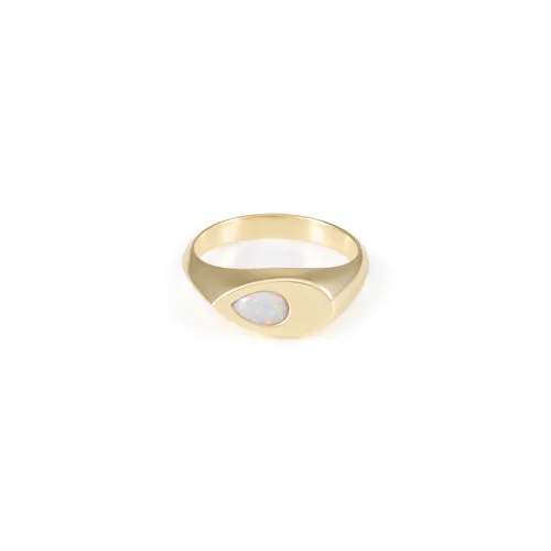 Marcia Opal Ring - Yellow Gold