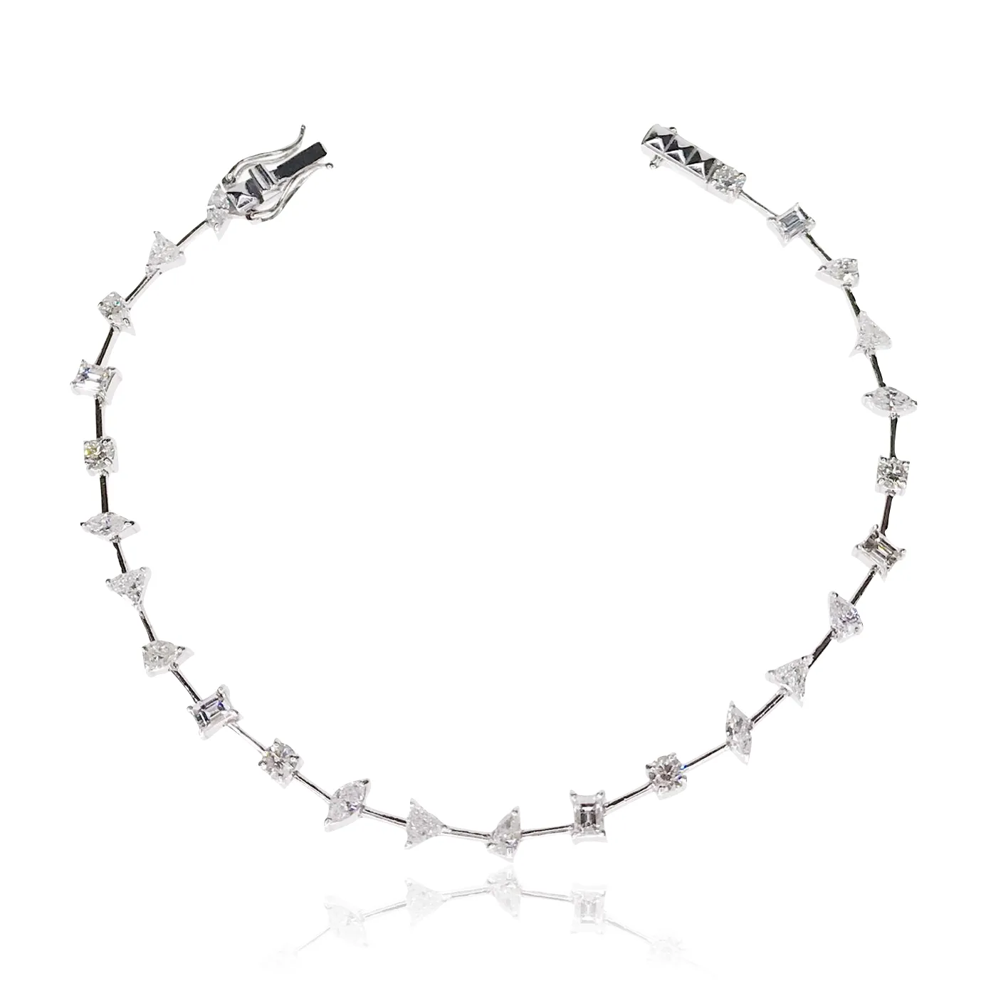 Multishape Diamond Tennis Bracelet