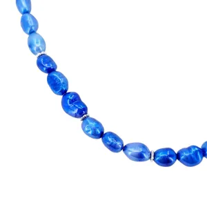 Necklace - Baroque Freshwater Pearl String (Blue) by Tiny Aloha