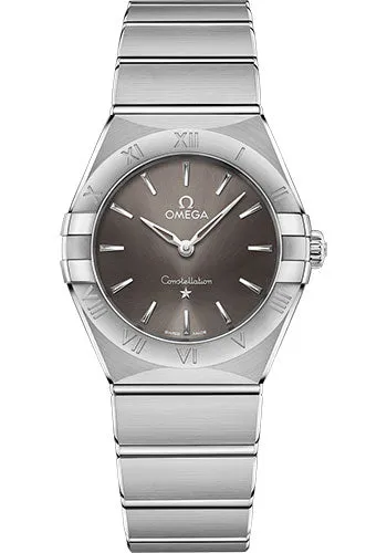 Omega Constellation Manhattan Quartz Watch - 28 mm Steel Case - Grey Dial - 131.10.28.60.06.001