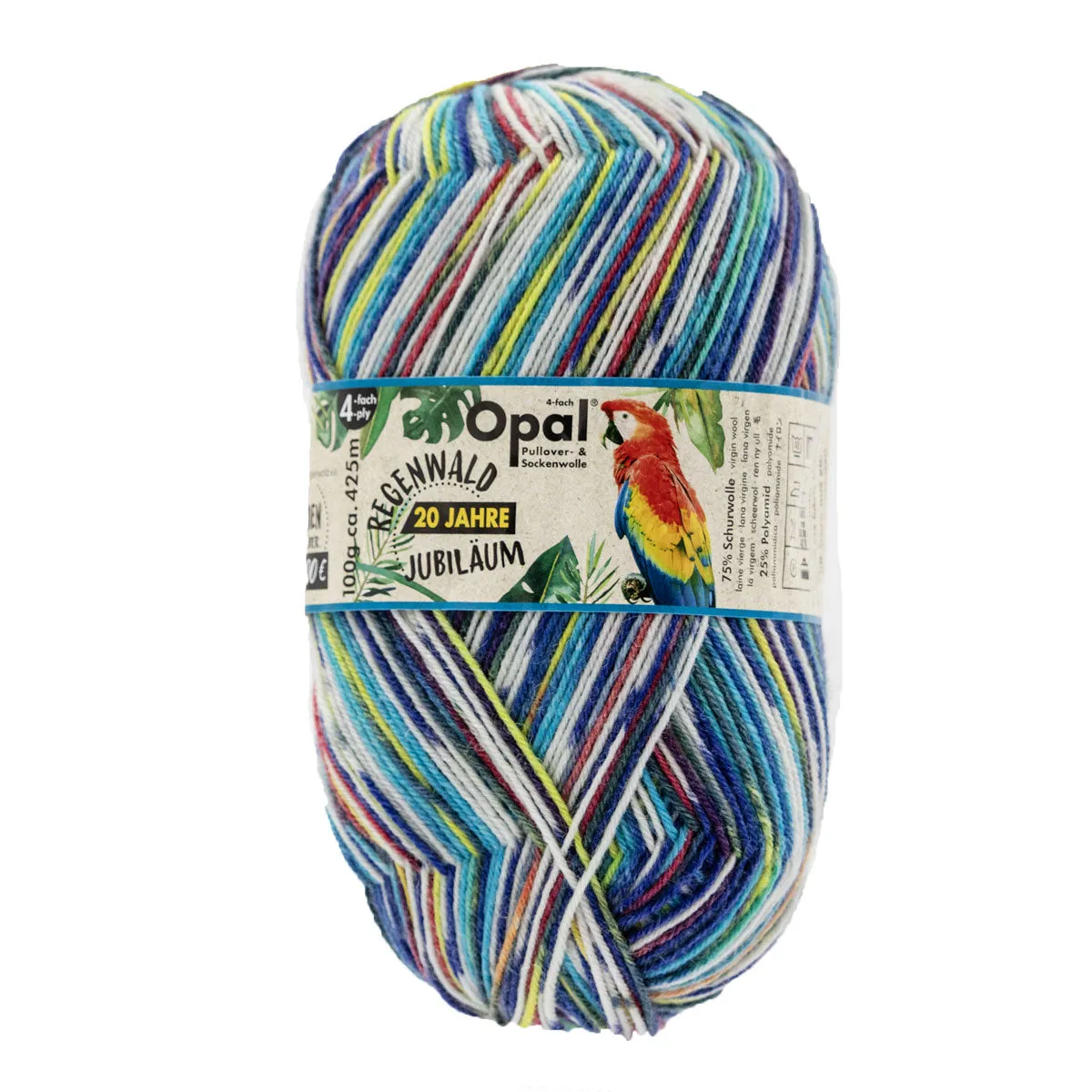 Opal Regenwald: 20th Anniversary Edition Yarn - 1206 Parrot