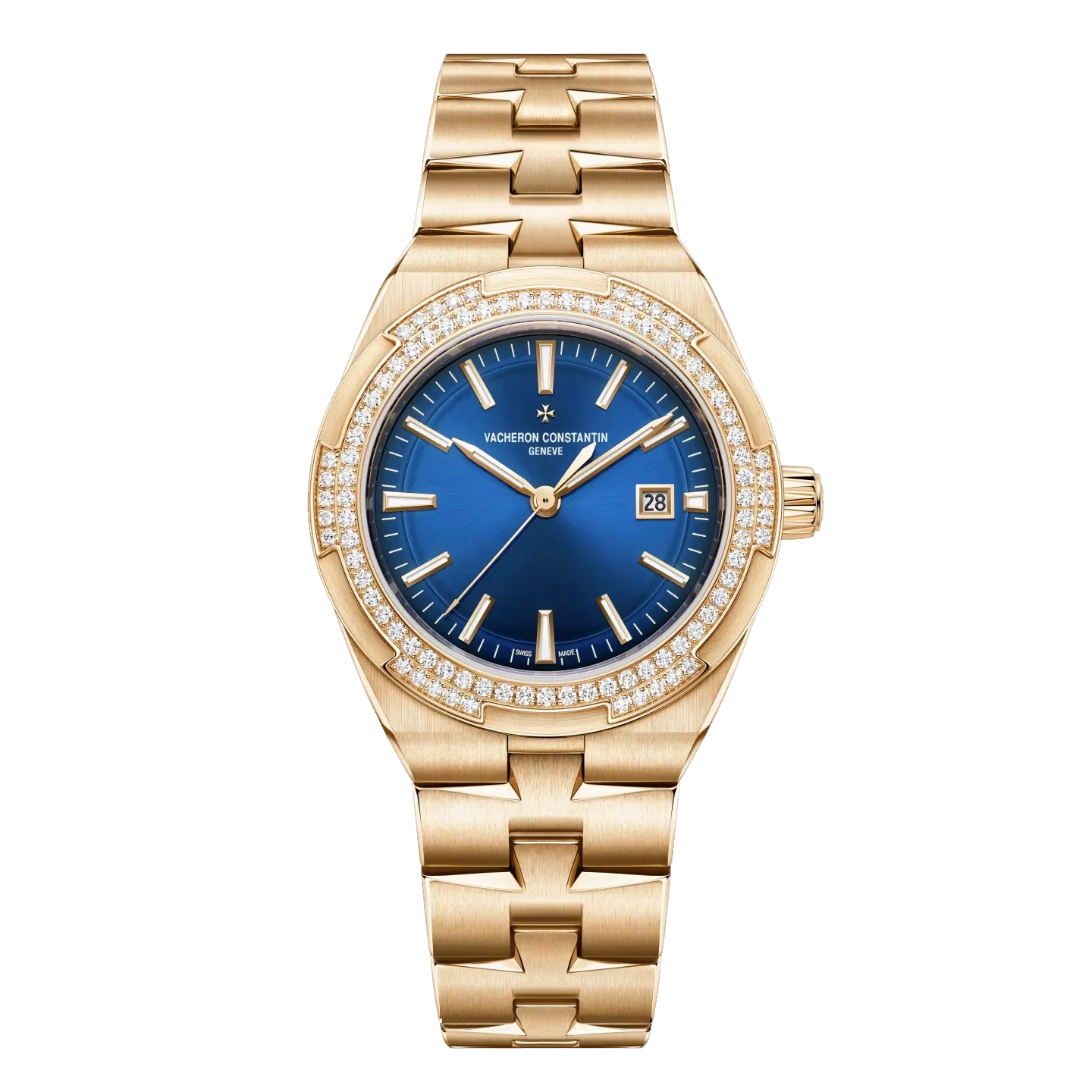 Overseas Self-Winding Blue Dial Diamonds