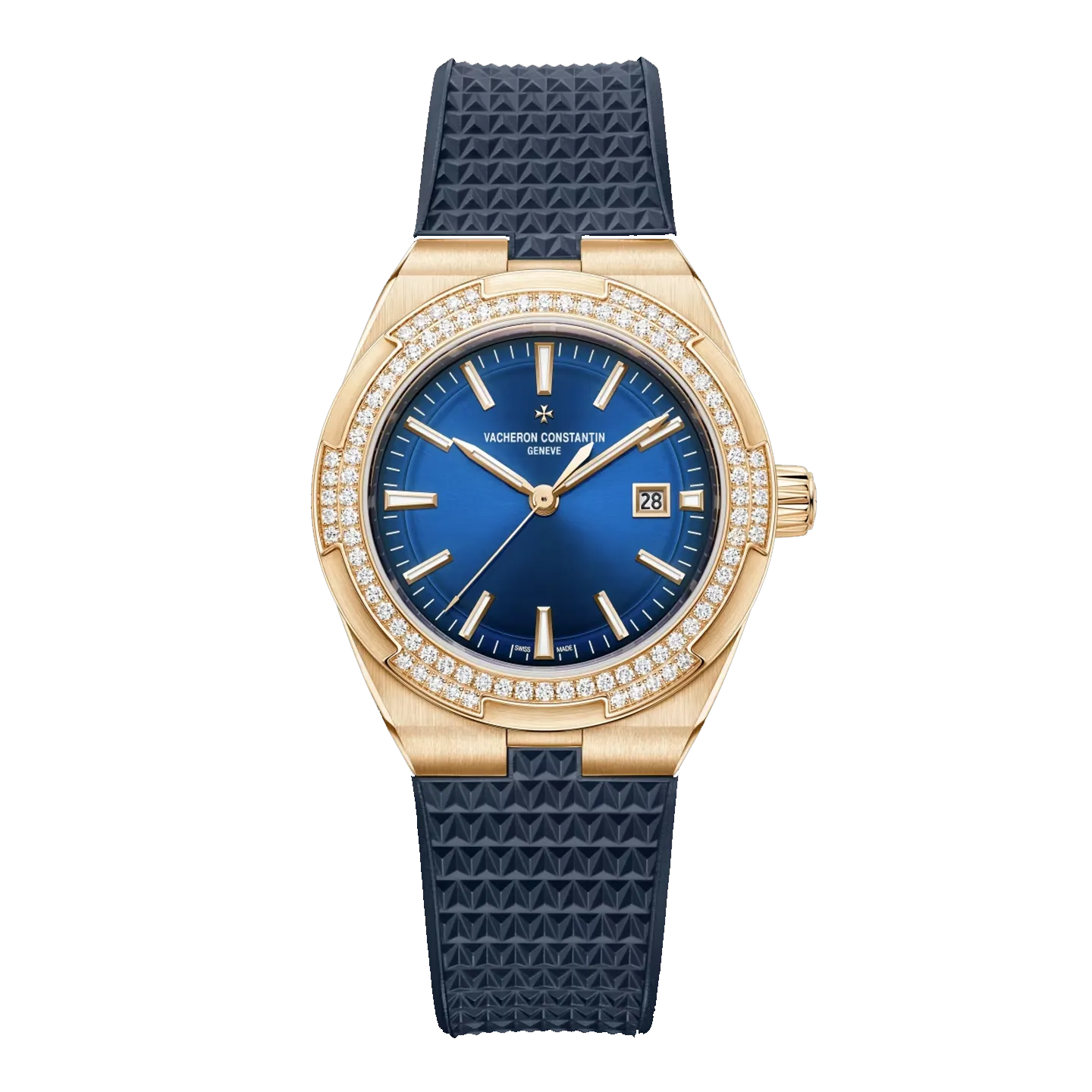 Overseas Self-Winding Blue Dial Diamonds