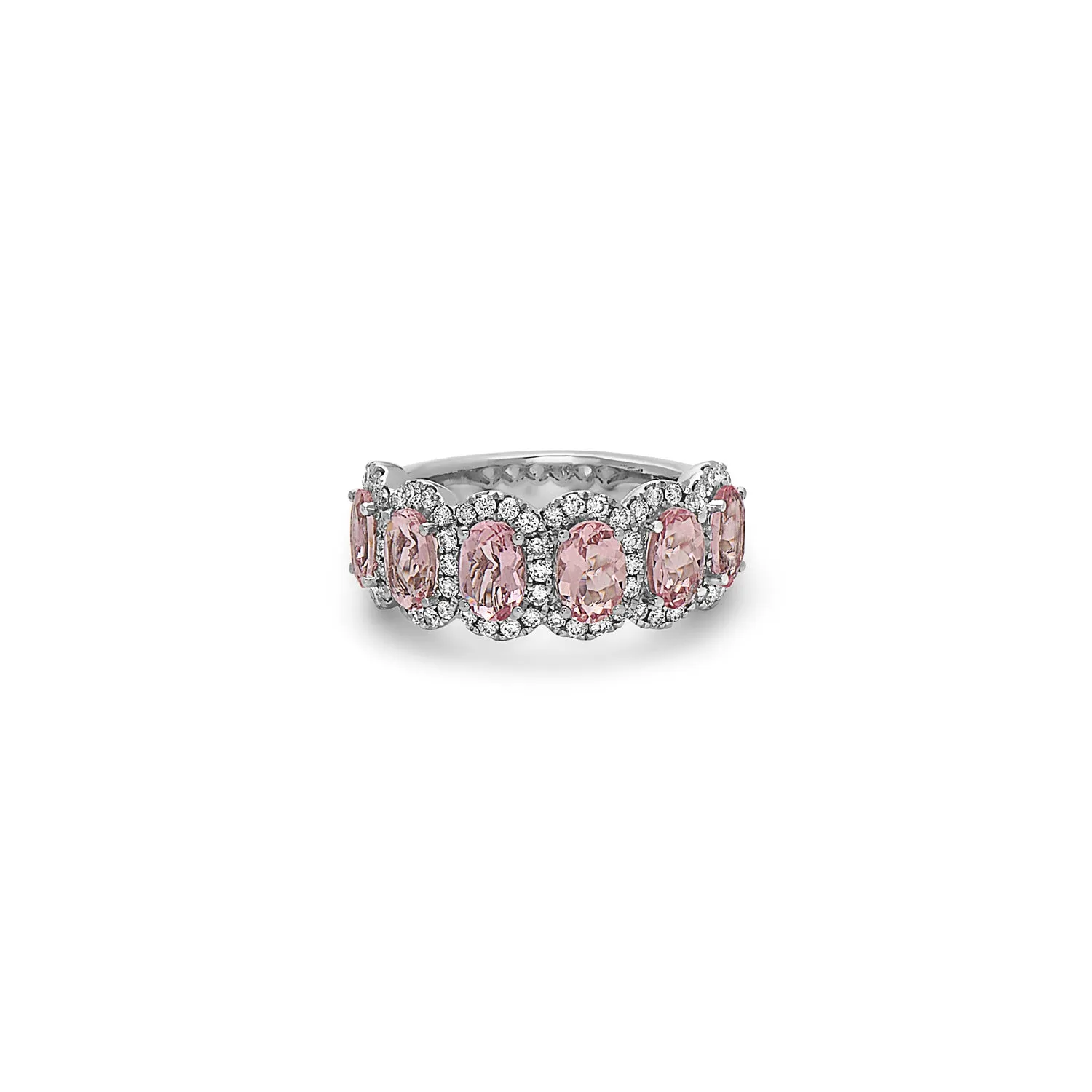 Pastel Diamond Oval Cushion Ring