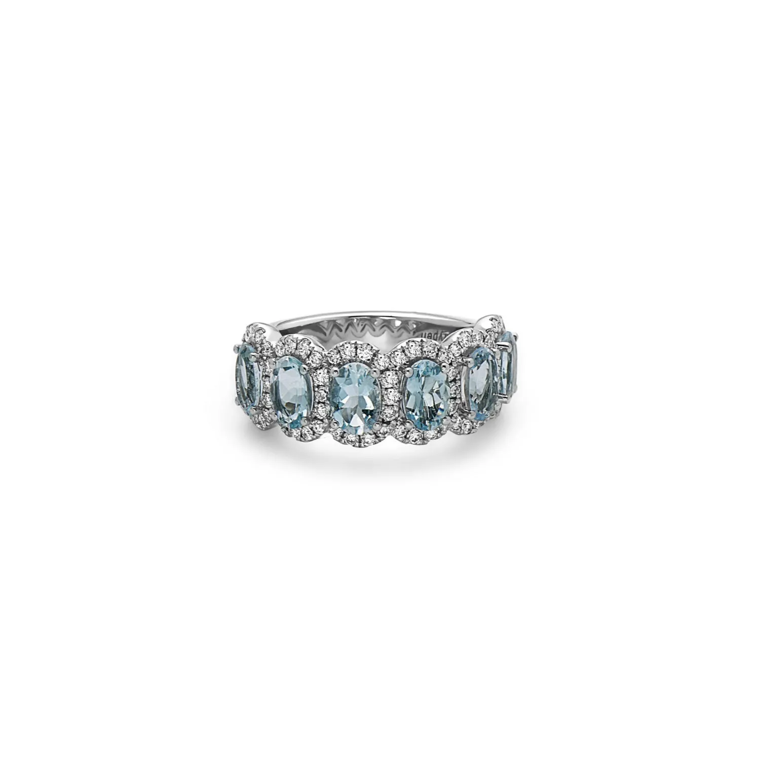 Pastel Diamond Oval Cushion Ring