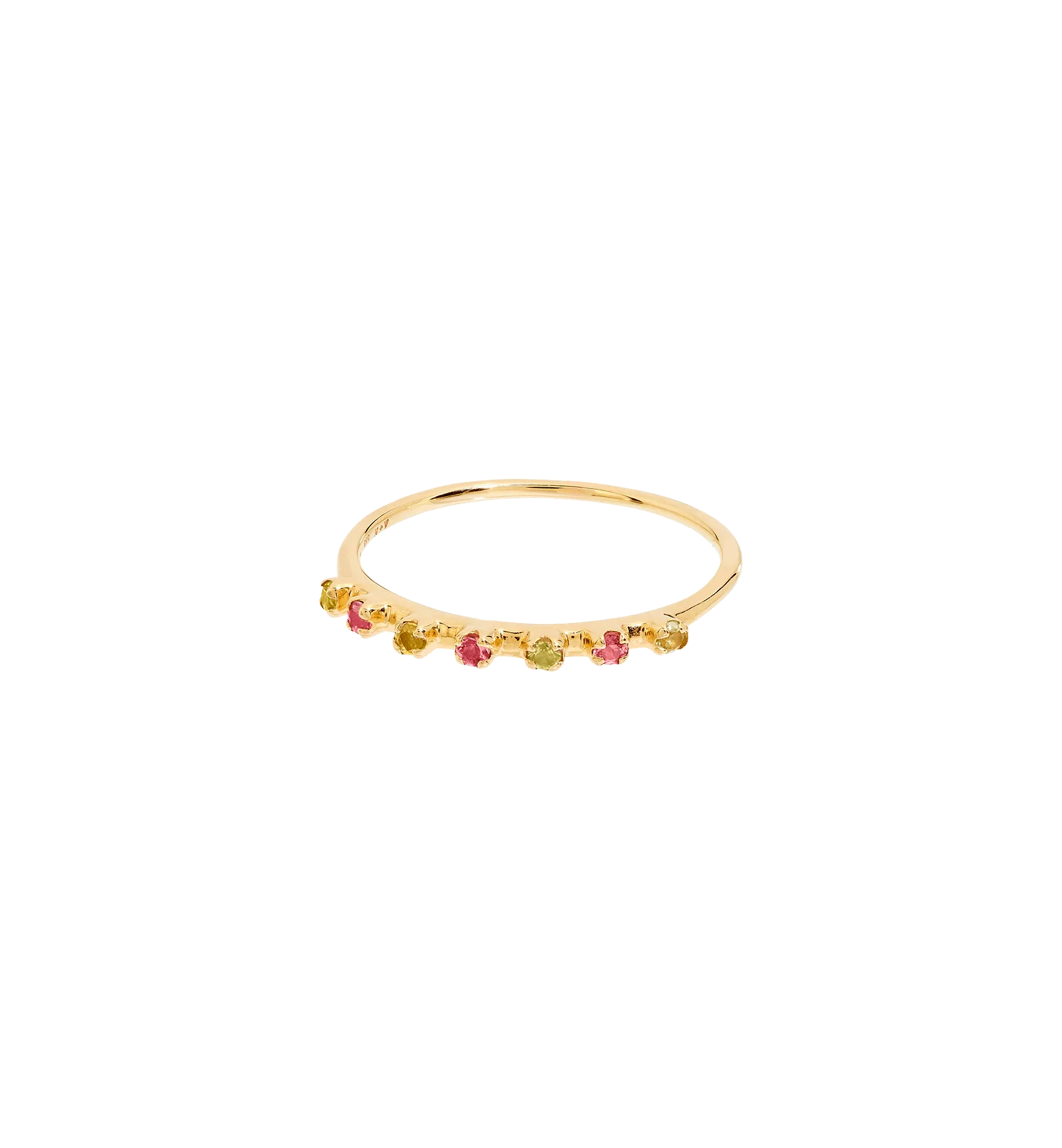 Pastel Rainbow Ring 14K