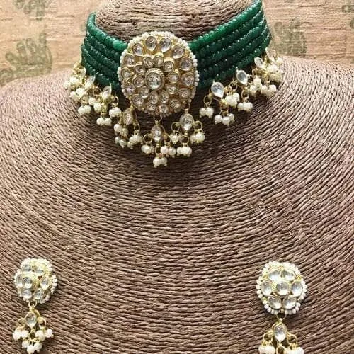 Patchi Kundan Beaded Choker