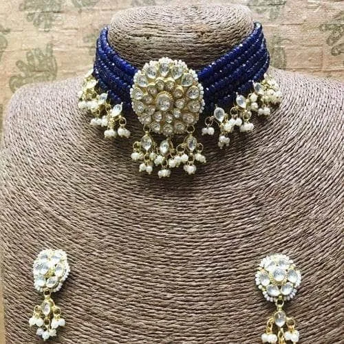 Patchi Kundan Beaded Choker