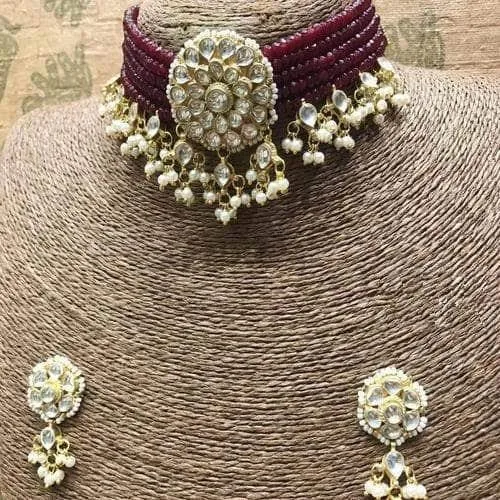 Patchi Kundan Beaded Choker