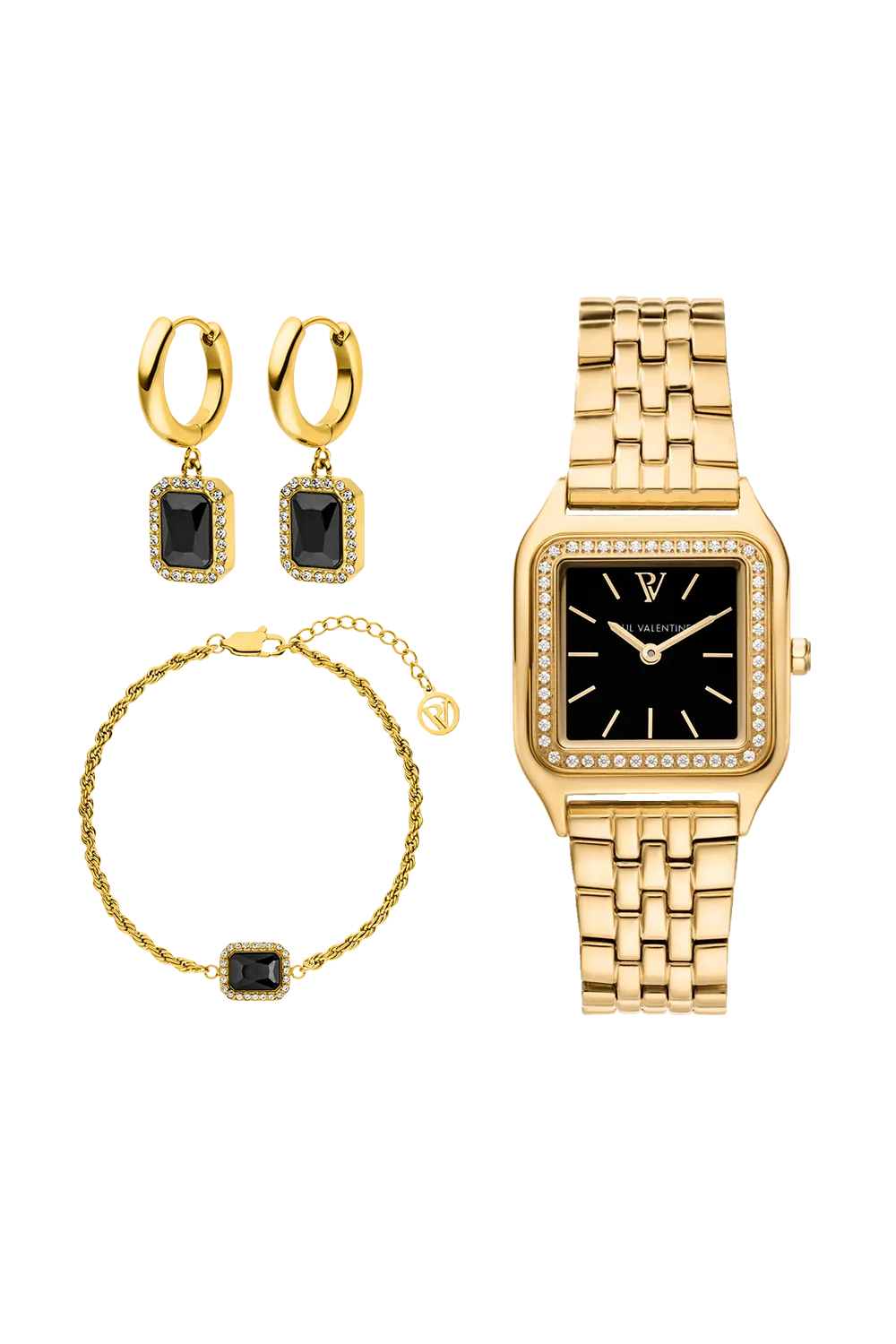 Pavé Watch Set Gold