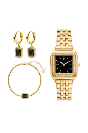 Pavé Watch Set Gold