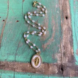 Pearl Saints Necklace