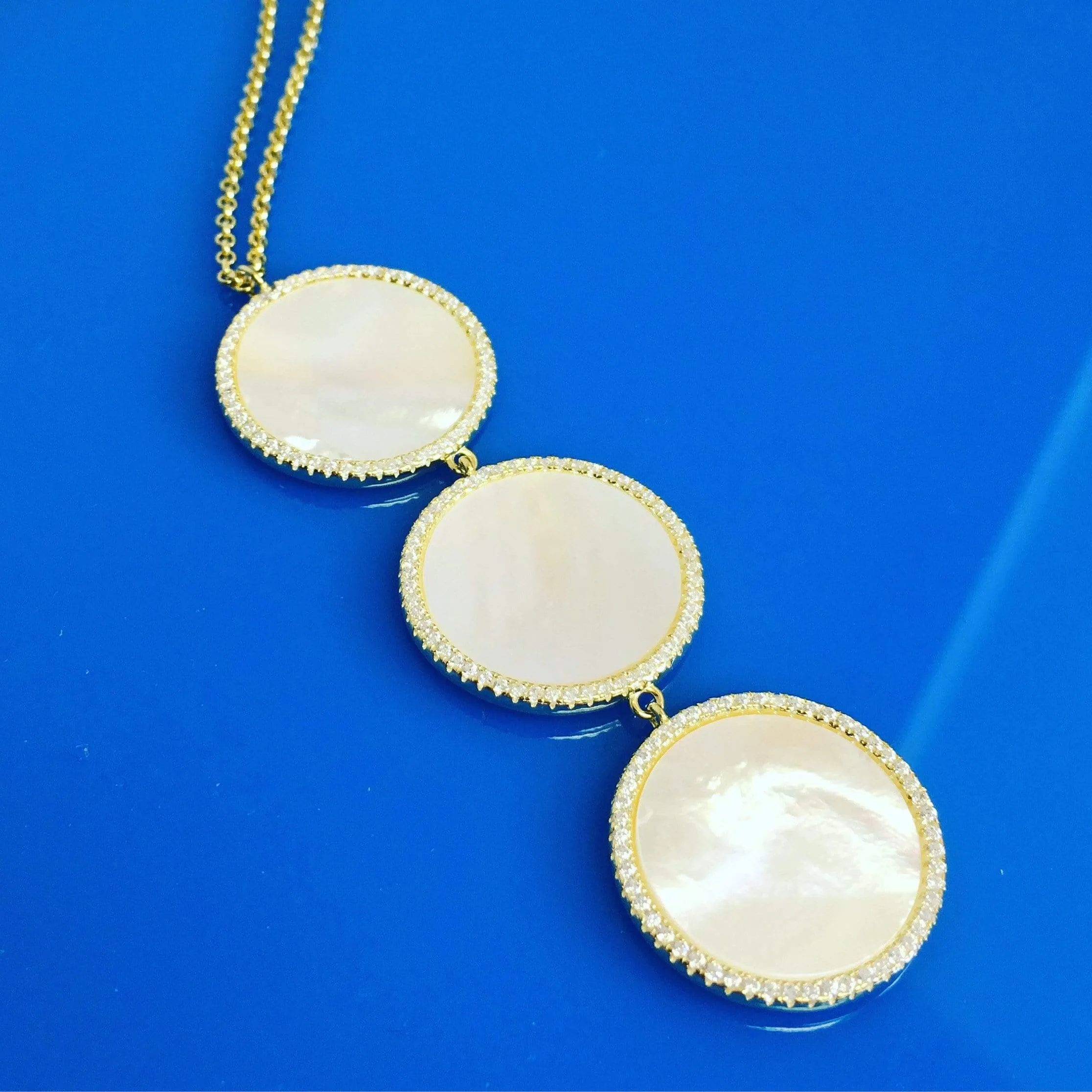 Pearly Whites | Triple Drop Necklace