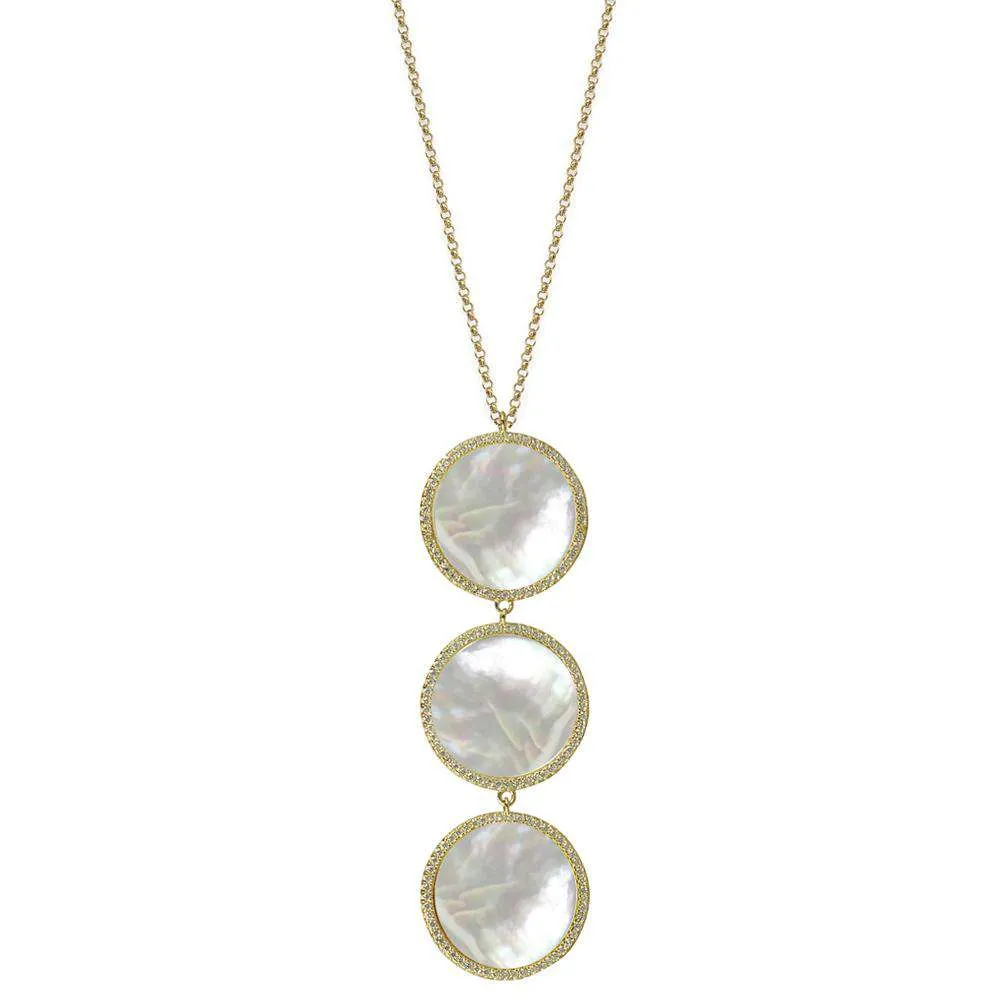 Pearly Whites | Triple Drop Necklace