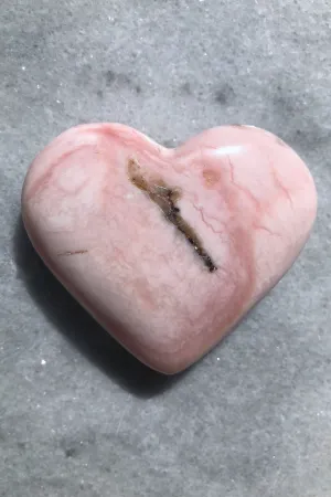 Peruvian Pink Opal Heart