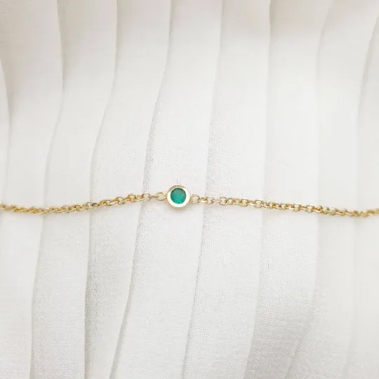 "SOL" Emerald Bracelet 0,03ct