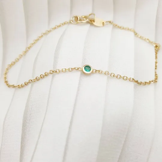 "SOL" Emerald Bracelet 0,03ct