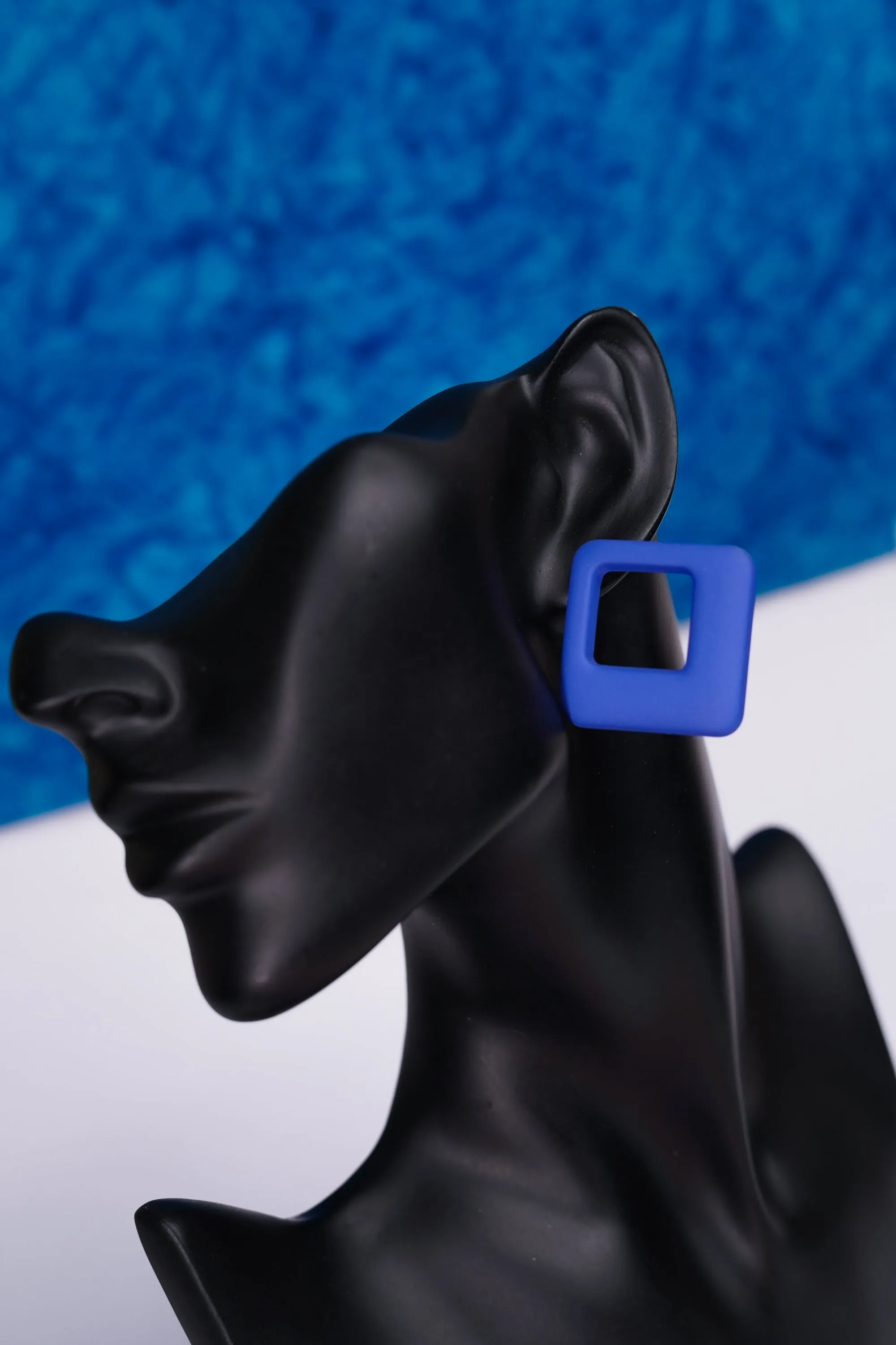 Regal Matte Square Earrings