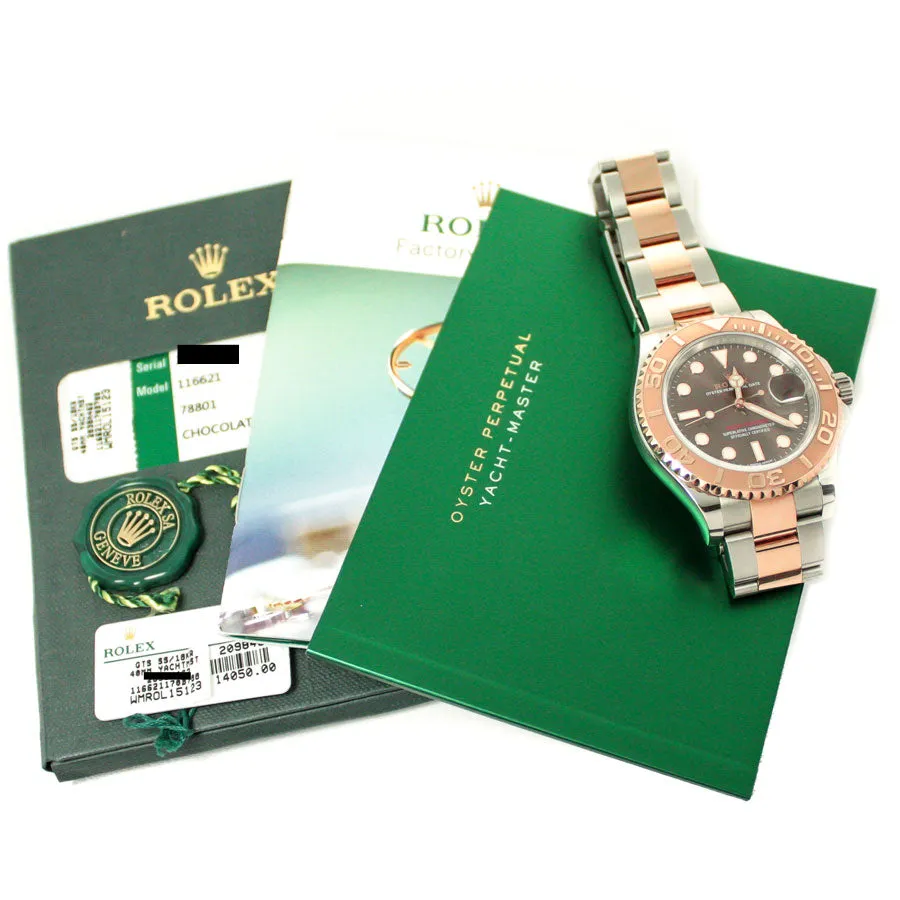 Rolex Yachtmaster 40 SS/RG Chocolate Dial