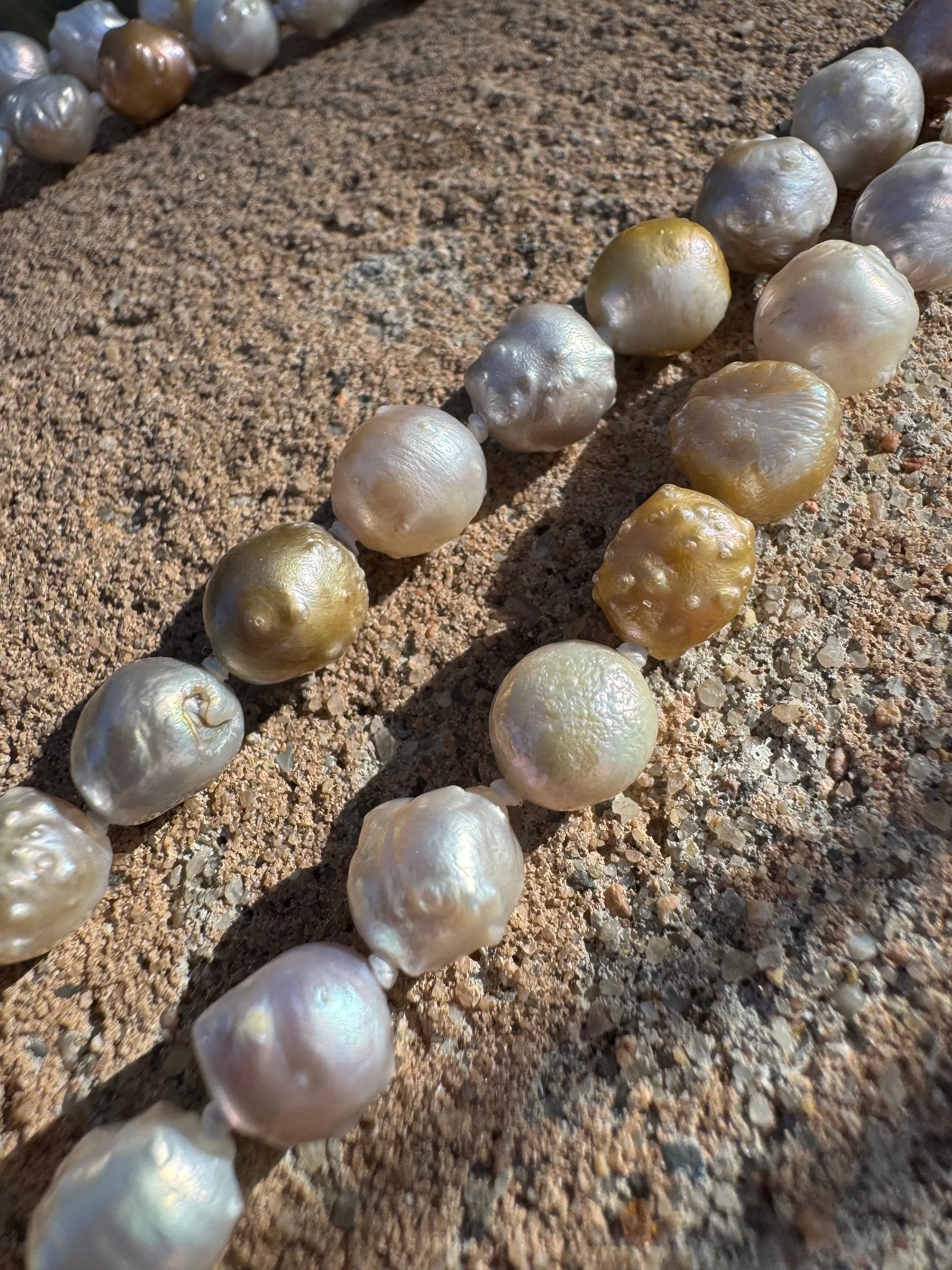 Rose Bud Multi-Color Pearls