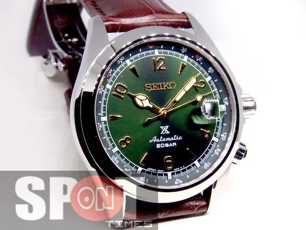 Seiko Prospex Alpinist Leather Strap Automatic Men's Watch SPB121J1