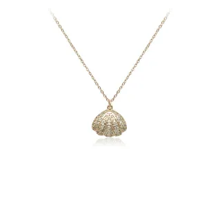 Shell Cubic Zirconia Necklace