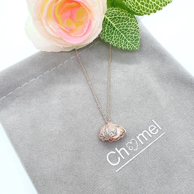 Shell Cubic Zirconia Necklace