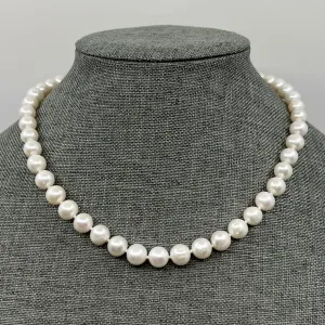 Sterling silver freshwater pearl necklace