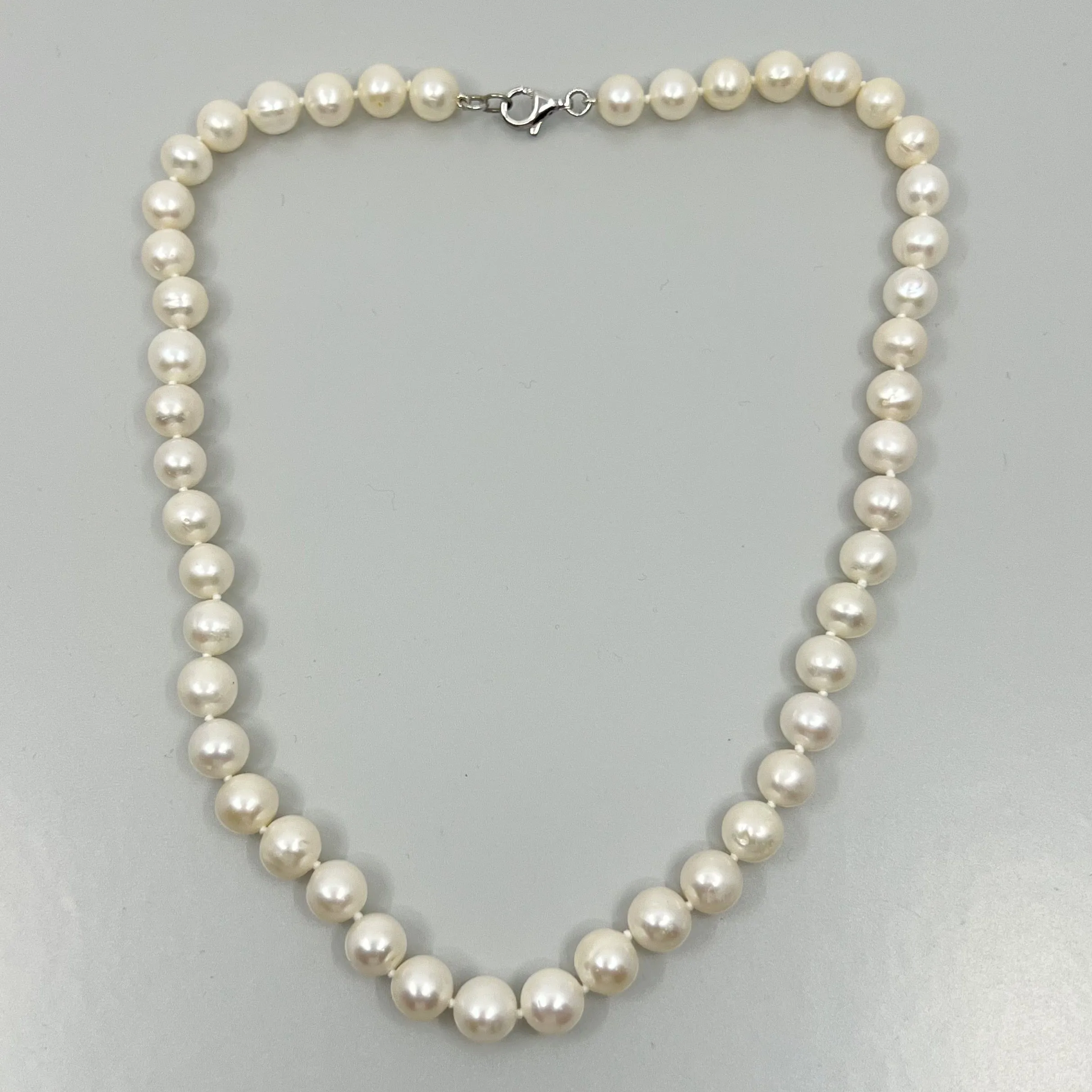 Sterling silver freshwater pearl necklace