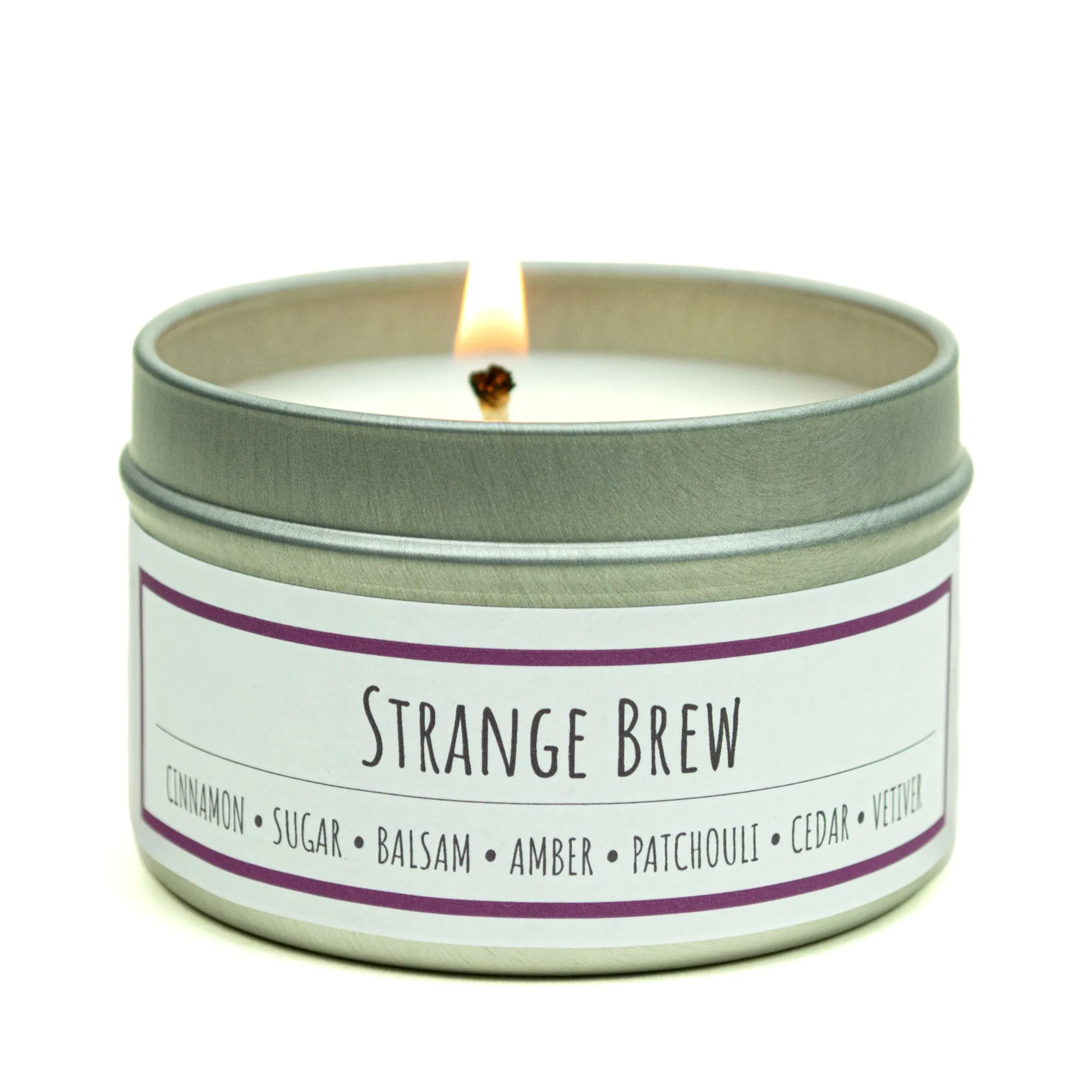 Strange Brew scented 3 oz. soy candle in travel tin - FKA Witches Brew