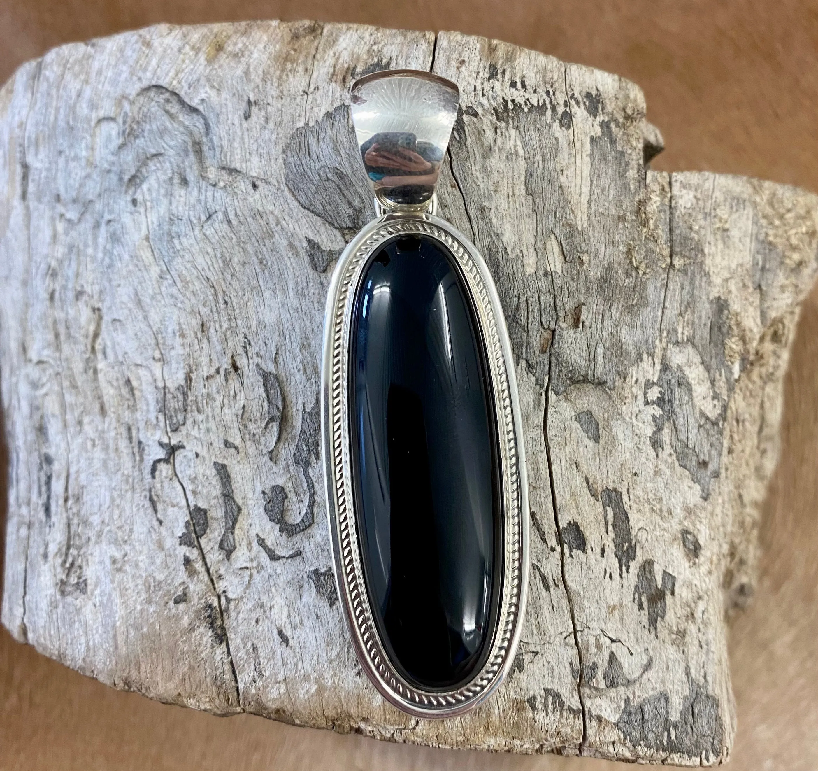 The Michelle Onyx Pendant By Harley Jake