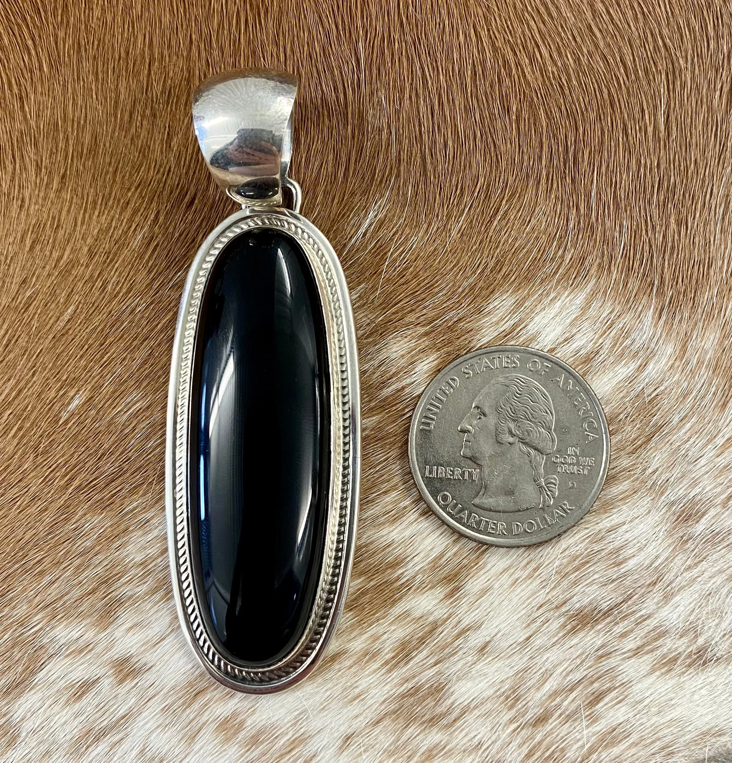 The Michelle Onyx Pendant By Harley Jake