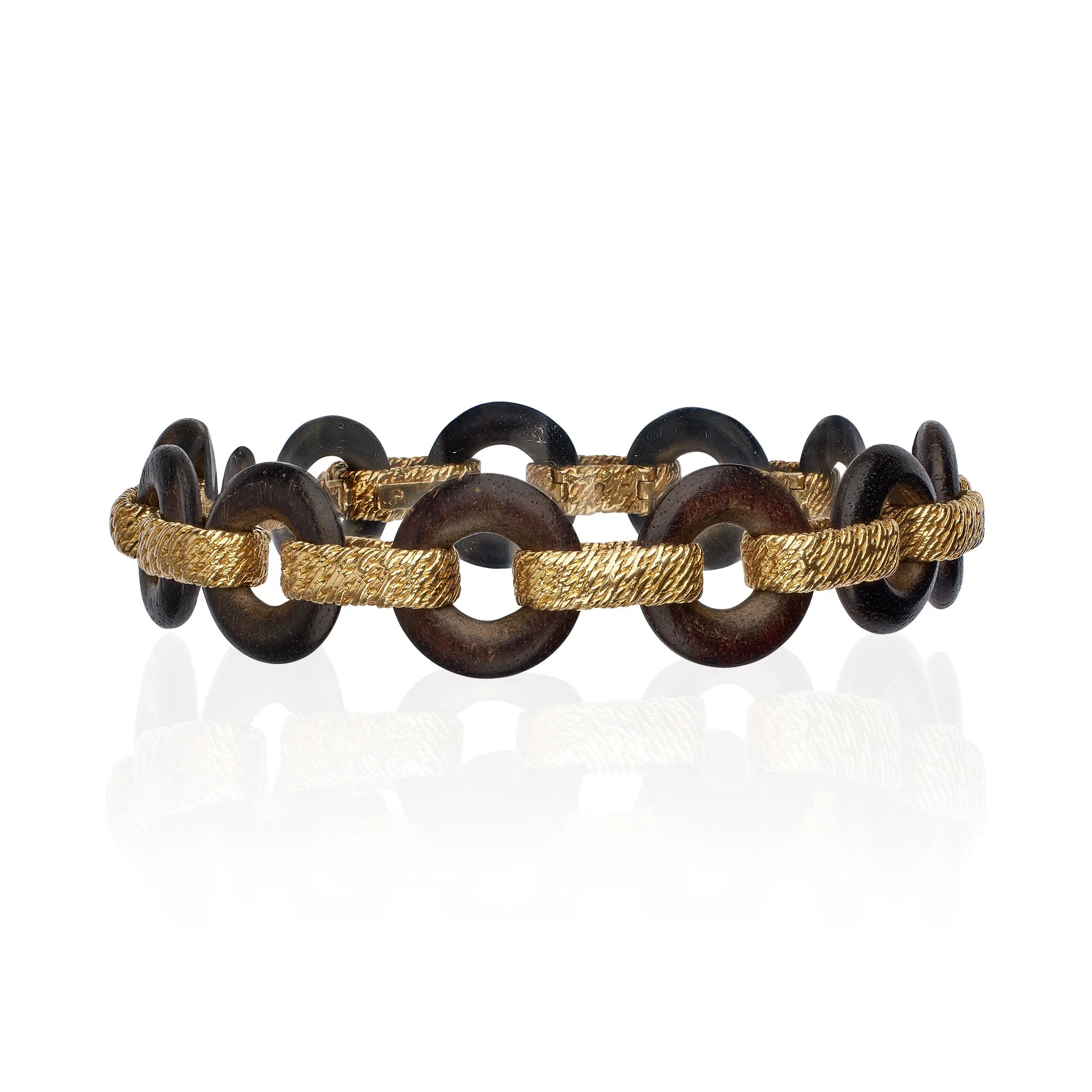 Van Cleef & Arpels Paris 1960s Wood Bracelet