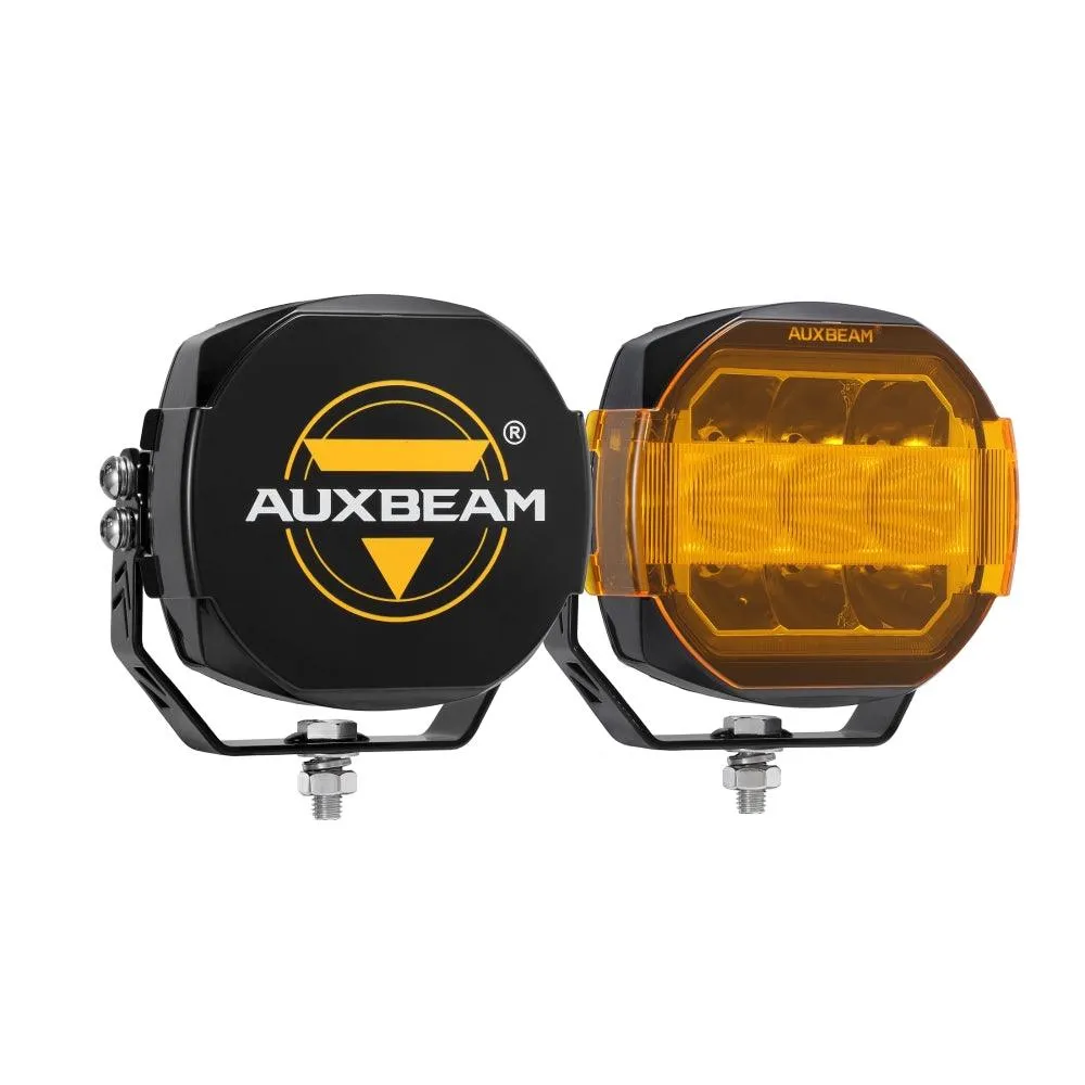 XP-ULTRA Series 5 Inch 174W LED Side Shooter Pod Lights with White DRL&Amber Turn Signal Light